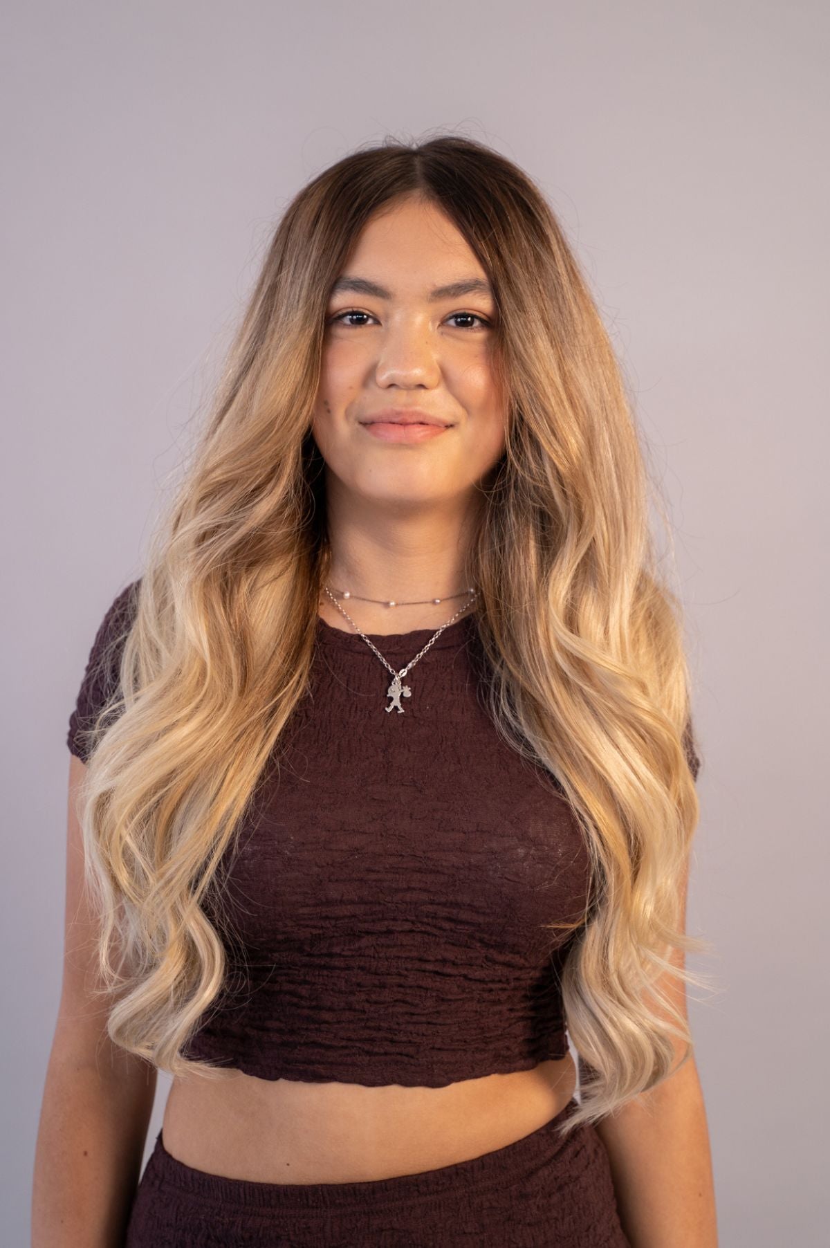Iced Coffee Balayage Genius Weft Extensions