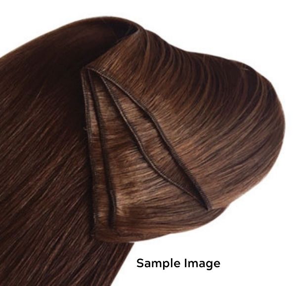 #1BL Darkest Brown Traditional Weft Extensions