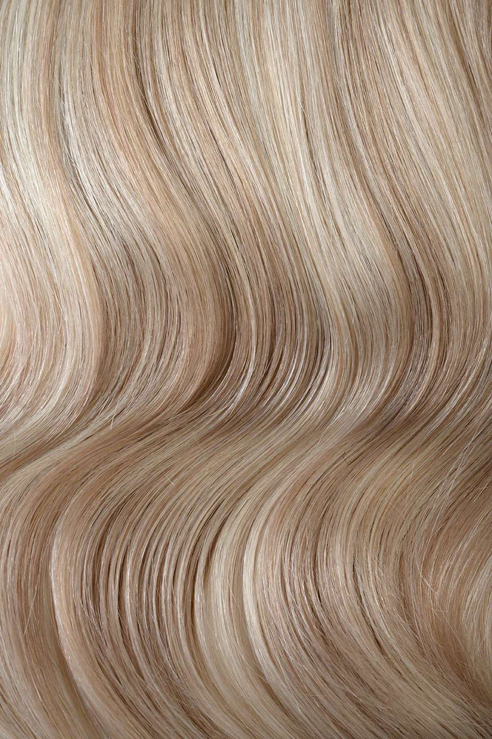 #18/60 Pearl Ash Blonde Highlights Genius Weft Extensions. Superior Hair Extensions.