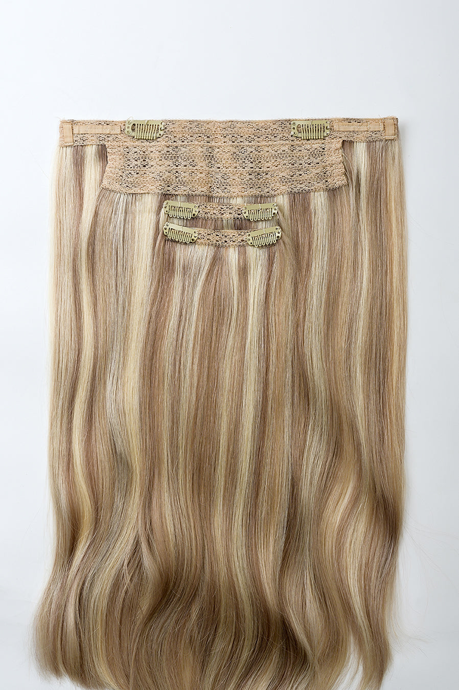 #18/613 Ash Blonde Highlights Classic Halo Hair Extensions. Superior Hair Extensions.