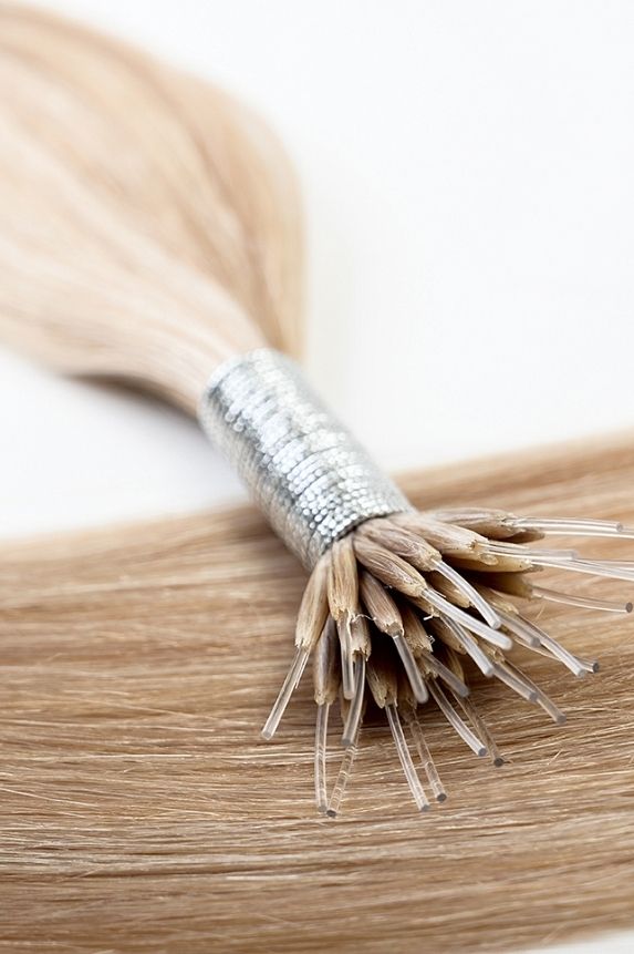 rollover-image. #18 Dark Ash Blonde Nano Tip Hair Extensions. Superior Hair Extensions.