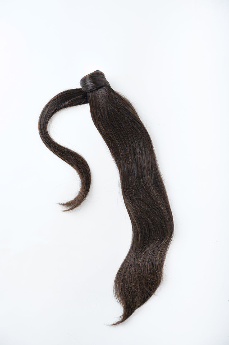 rollover-image. #1BL Darkest Brown Ponytail Extensions. Superior Hair Extensions.