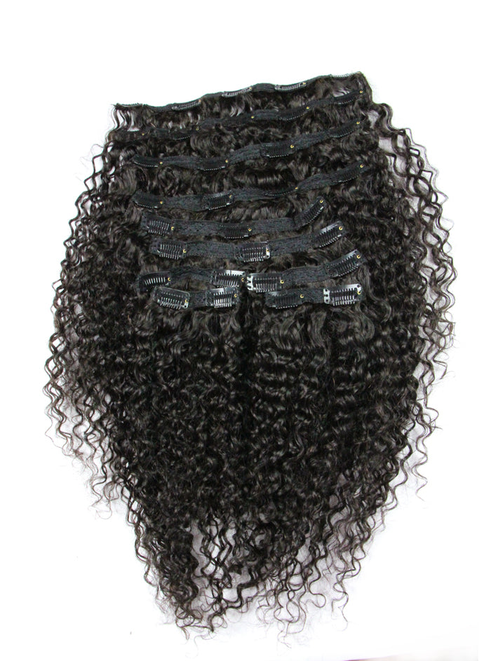 clip ins for natural hair, clip in extensions curly